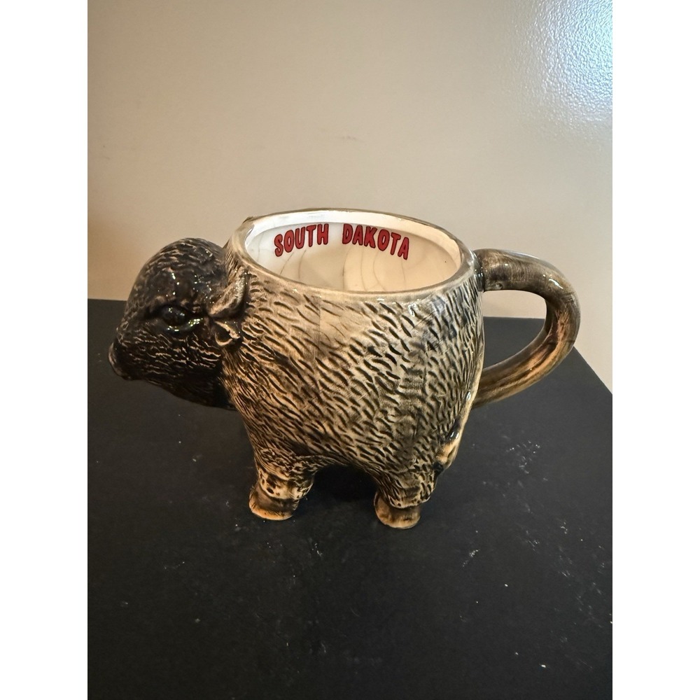 South Dakota Buffalo Shaped Mug